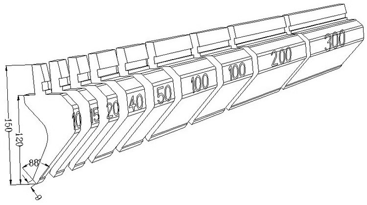 折彎機(jī)模具分段